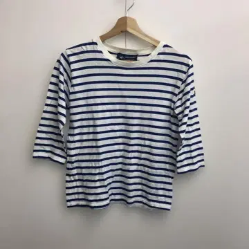 SAINT JAMES 칠부 소매 보더 티셔츠