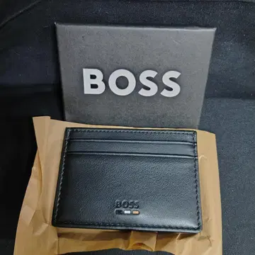 (87r) HUGO BOSS 카드 케이스 블랙 휴고보스