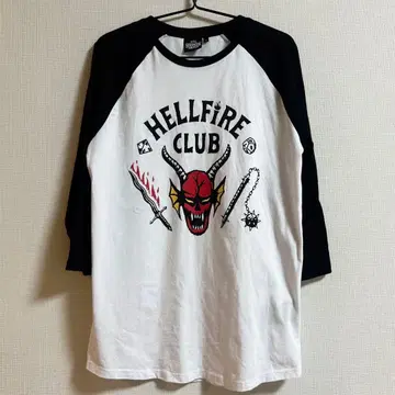 기묘한 이야기 HELLFIRE CLUB 정품 래글런T M