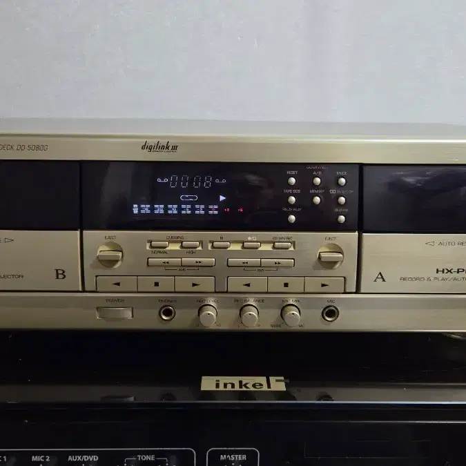 인켈 더블 카세트 데크 DD-5080G HX-PRO