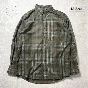 엘엘빈 플란넬 셔츠 희귀한 90년대 캐나다제 좋은 배색 체크
