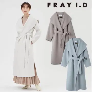 FRAY.ID 프레이 아이디 와이드 숄카라 리버 코트