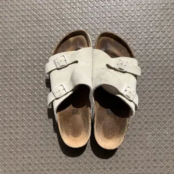 BIRKENSTOCK Zurich 스웨이드 샌들 화이트 38