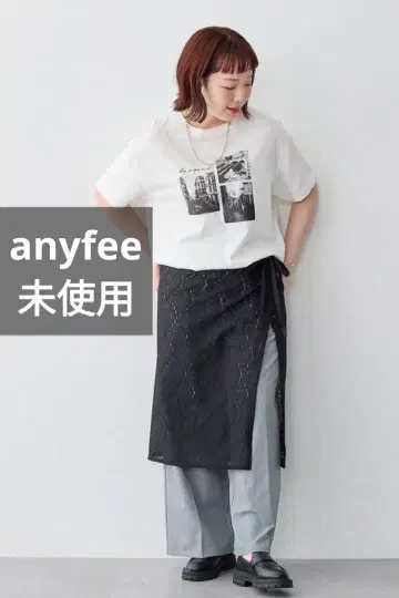 anyfee 빅 사이즈 전체 레이스 랩스커트