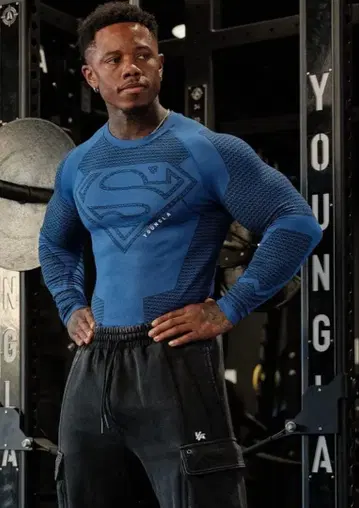 정품 YOUNGLA SUPERMAN 컴프레션 의류