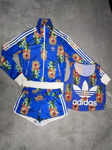 [ 초레어 3세트 ] adidas Originals 파인애플 패턴 셋업
