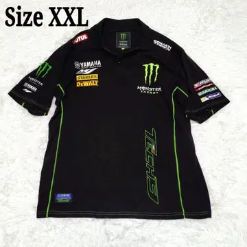 YAMAHA Monster Energy 피케 셔츠 XXL 자수 프린트