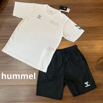 새상품 험멜 프랙티스 티셔츠 하프 팬츠 hummel 상하의 세트