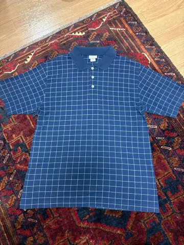 엘엘빈 llbean 체크 피케 셔츠 네이비