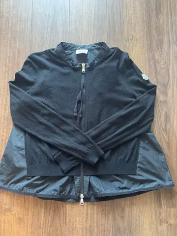MONCLER 긴팔 집업 가디건 블랙 XS