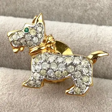 스와로브스키 핀즈 핀 배지 스코티시 테리어 개 DOG