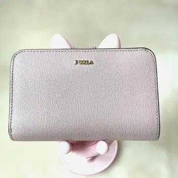 FURLA 훌라 바빌론M 접이식 지갑 핑크 가죽