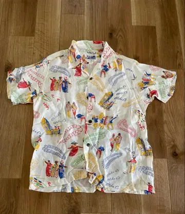 SUN SURF x BEAMS 하와이안 셔츠 WHT