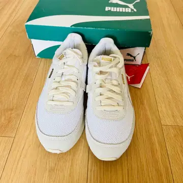 PUMA 퓨처 라이더 럭스 화이트 스니커즈 24.5cm