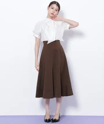 JILL by JILLSTUART 스티치 플레어 스커트