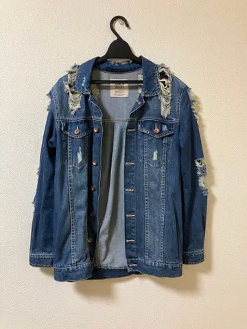 ZARA 크러쉬 데님 자켓