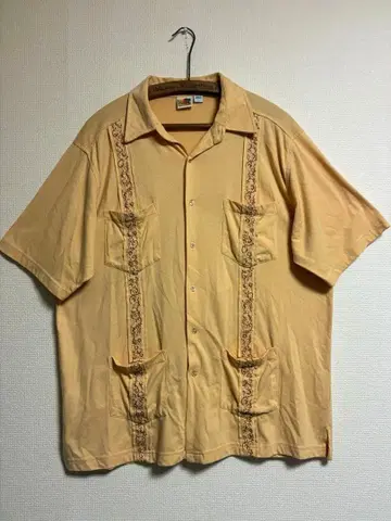 레어 GUAYABERA 쿠바 셔츠 반팔 니트 빈티지