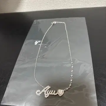 하마사키 아유미 Ayu 로고 하트 큐빅 목걸이