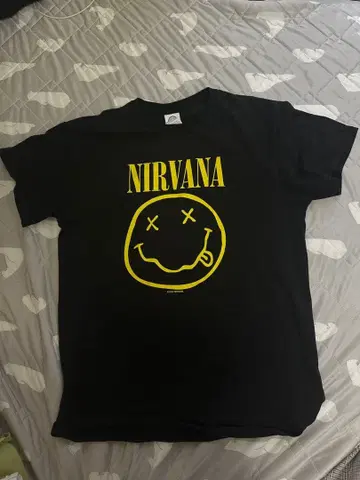 90s NIRVANA 티셔츠 스마일 M 양면