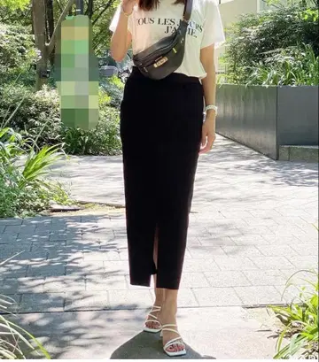 MUSE de Deuxieme Classe 앞 슬릿 타이트 스커트