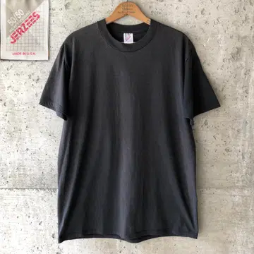 GG495 90s T셔츠 무지 블랙 블랭크 선페이드 USA제