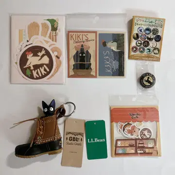 지브리 마녀 배달부 키키 지지 GBL L.L.Bean 부츠 키체인