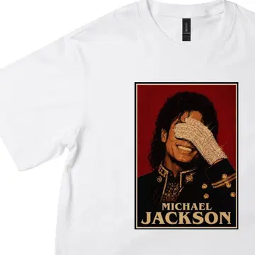 Michael Jackson 포토 프린트 T셔츠 마이클 잭슨