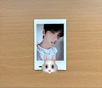 txt 수빈 친필 사인 폴라로이드 moacon moa 네이비 모아콘