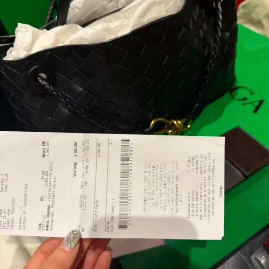 보테가베네타 안디아모 이스트웨스트 블랙 사진 4