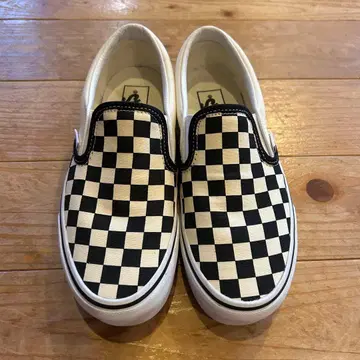 VANS 클래식 슬립온 체커 통굽 슬립온