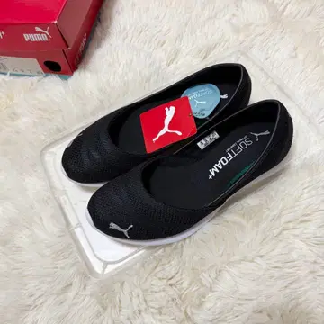 PUMA 벨라 발레 스웨이드 22.5cm 블랙