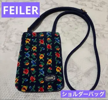 [새상품급] 페이러 카리나 숄더백 미니백 네이비 꽃무늬