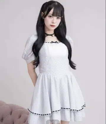 pium 사다리 리본 도리 원피스 핑크