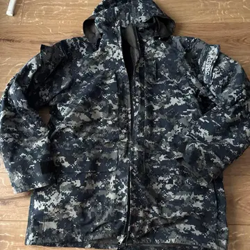 미군 실물 US NAVY ECWCS 디지털 카모플라주 고어텍스 후드티