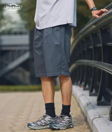 Dickies 투 턱 이지 와이드 하프 팬츠