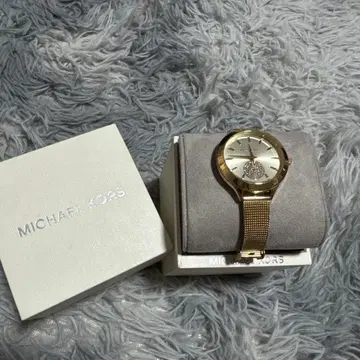 새상품급 MICHAEL KORS 손목시계 골드 메쉬 벨트