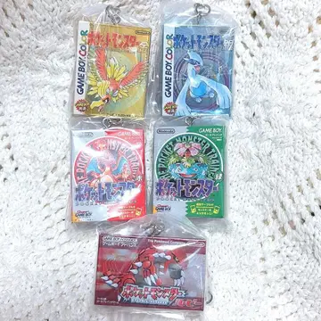 포켓몬 패키지 & 게임 카트리지 키링 1996-2002