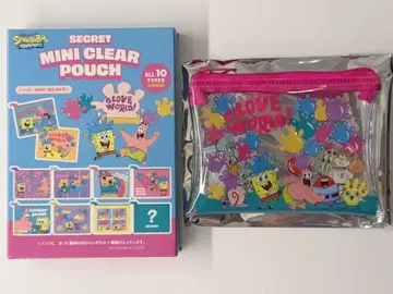 SpongeBob 미니 파우치 GLOVE WORLD 시크릿