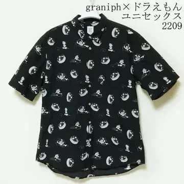 graniph 도라에몽 반팔 셔츠 블랙 L