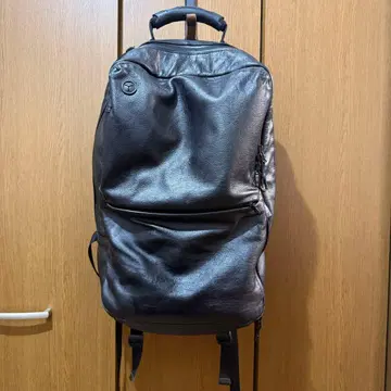 브로스키앤서플라이 HUB4 가죽 백팩 블랙