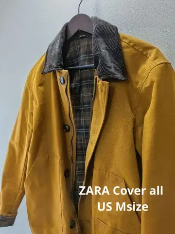 ZARA 덕 자켓 커버올 USM 사이즈