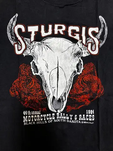 1984 STURGIS 모터사이클 랠리 티셔츠