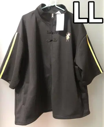 새상품 란마 1/2 히비키 료가 반팔 풀집업 자켓 블랙 LL