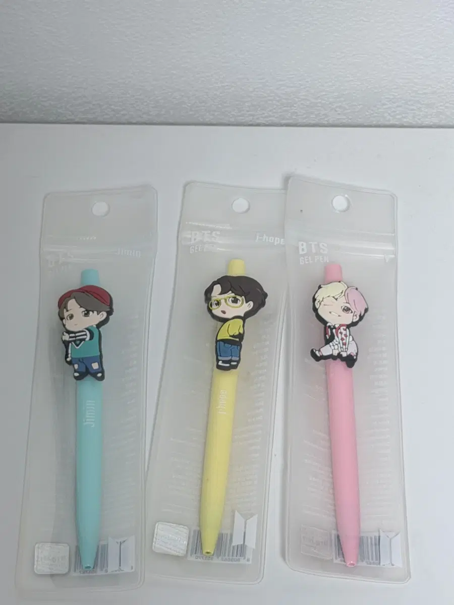 Bts Character Gel Pen 3-Piece Set