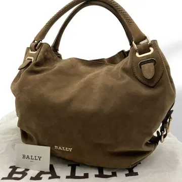 새상품급 발리 BALLY 핸드백 스웨이드 브라운 숄더 여성용