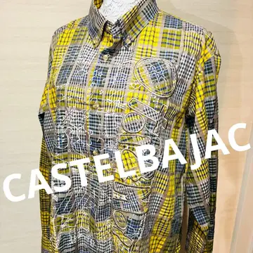 미사용급 CASTELBAJAC 까스텔바작 올 패턴 스트레치 셔츠