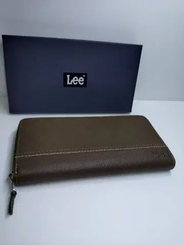 Lee 장지갑 라운드 지퍼 브라운