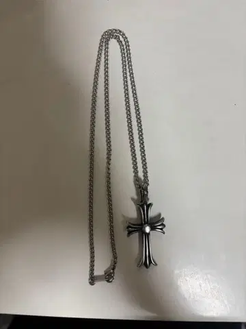 크로스 체인 목걸이 스테인리스