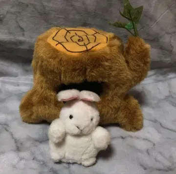 쇼와 레트로 귀한 그루터기 봉제 인형 숲의 작은 오르골 봉제 인형
