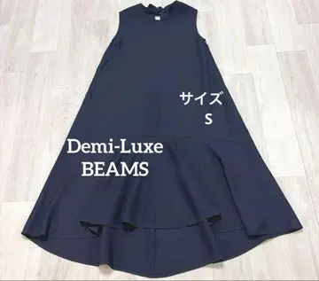 새상품급 Demi-LuxeBEAMS 네이비 피쉬테일 슬리브리스 원피스